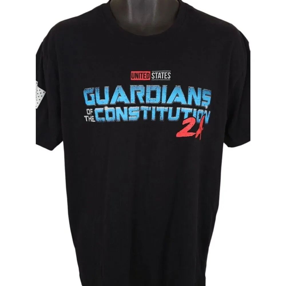 2nd Amendment T Shirt Mens Size XL Black Guardians Of The Constitution